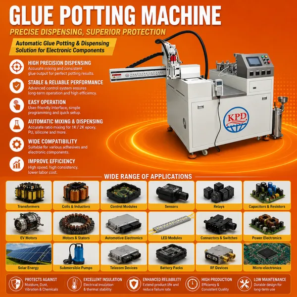 2K PU Potting Adhesive Dispensing Machine Glue Dispenser for Ess Electronic PCB Board Transformers Electrical Component photo-4