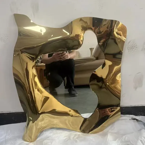Custom Stainless Steel Wall Sculpture With Polished Finish photo-4