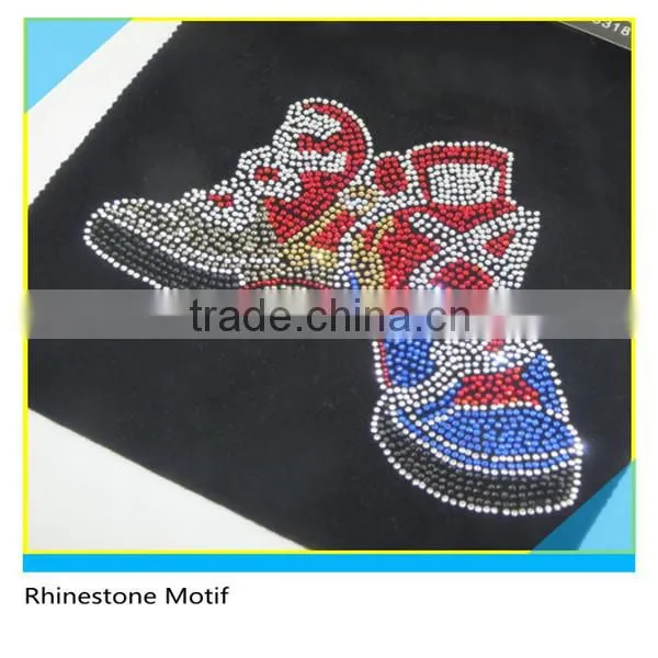 Hotfix Transfer Customize Size Glass Crystal Fashion Shoes Design For Clothing photo-2