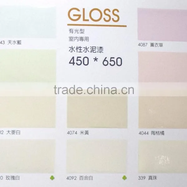 High Quality Environmental Interior Decorative Wall Coating With Water Base Gloss Cement Paint photo-2