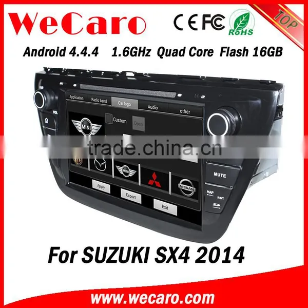 Wecaro WC-SU8073 8" Android 4.4.4 WIFI 3G Touch Screen Car Dvd Player Navigation System for Suzuki Sx4 Car Stereo 2014 photo-6