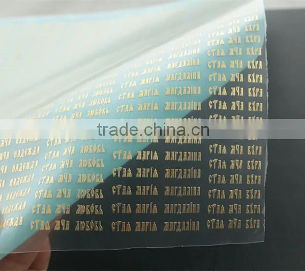 Gold plated metal cricket bat stickers