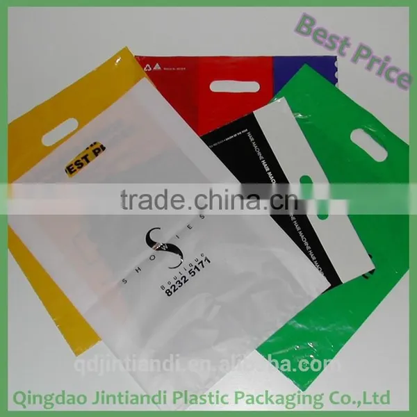 2016 Chinese Manufacturer Hot Sale LDPE Die Cut Plastic Promotional Bag photo-3
