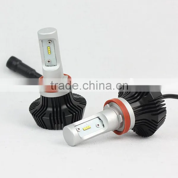 G7 Fanless H8 H9 H11 Led Headlight Bulb PHI Chip With Perfect Lighting Effect photo-3