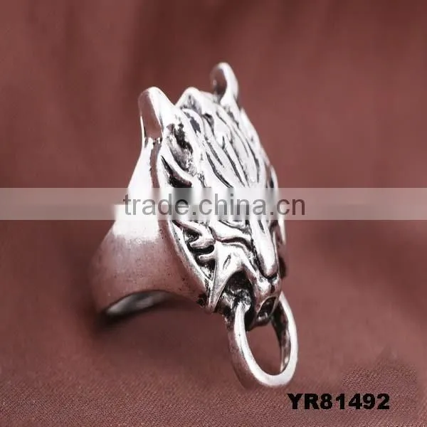 Hot Sale Alloy Punk Rings, Wholesale Skull Ring photo-2