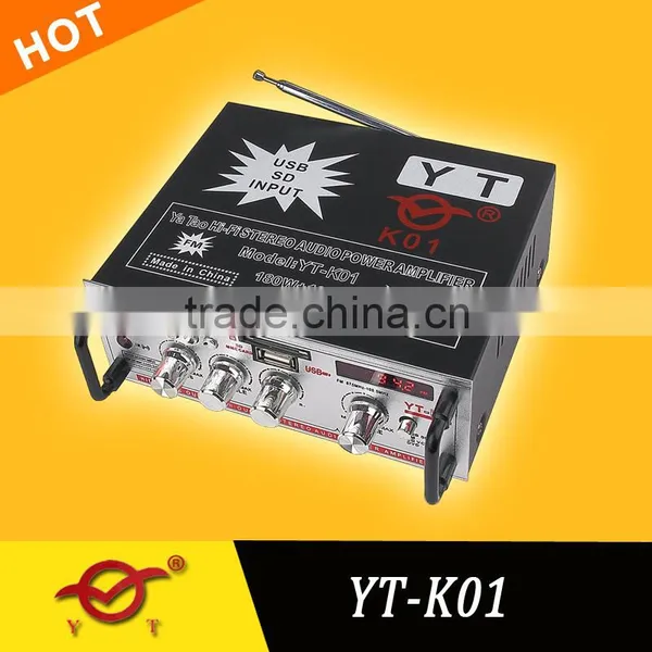 Small Amp Stereo Car Woofer With Amplifier Player YT-K01 photo-5