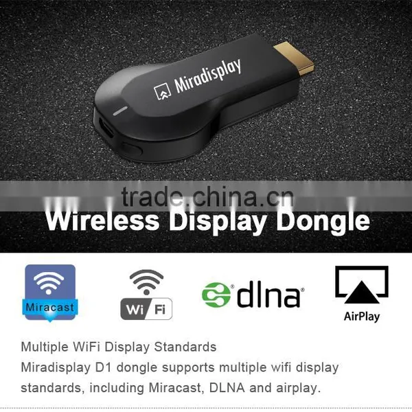 Miradisplay Wifi Display Miracast Dongle Smart tv Stick Dongle Support IOS / Mac / Window / Android System photo-2