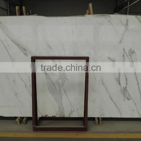High Quality Statuarietto White Marble, Calacatta Black Marble/calacatta Gold Marble, Italy White Marble Slab photo-2