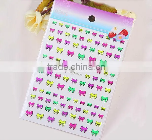 2014 colorful 2D nail sticker /decales