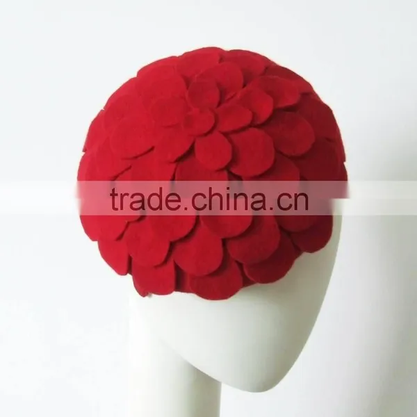 Beautiful Girl's Felt Flower Fascinator