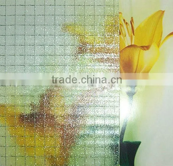 3-8mm Decorative Tinted Pattern Wired Glass photo-4