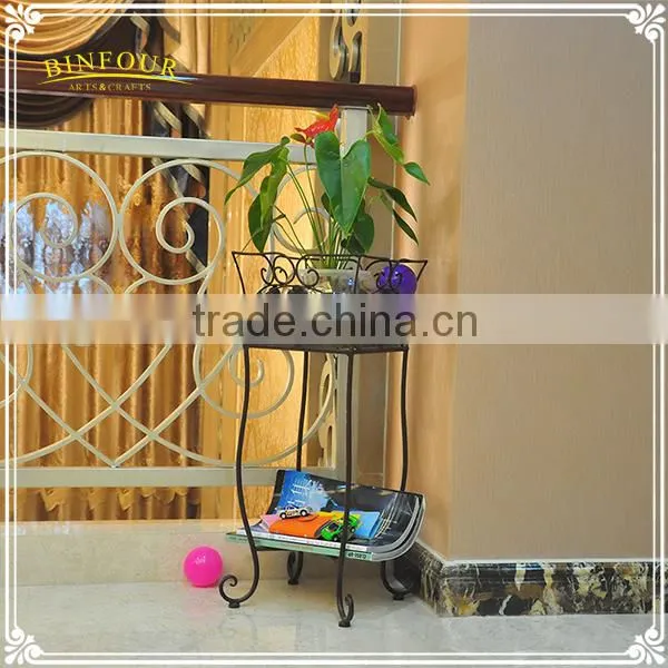 Decorative Metal Flower Pot Holder Wrought Iron Plant Stand photo-4
