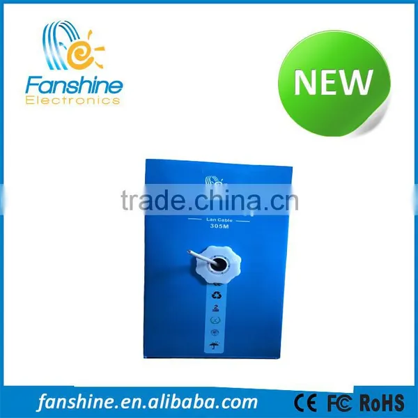 Fanshine Conductor 0.52mm 4 Pairs 05M/Roll CCA UTP Cat5e Cable photo-4