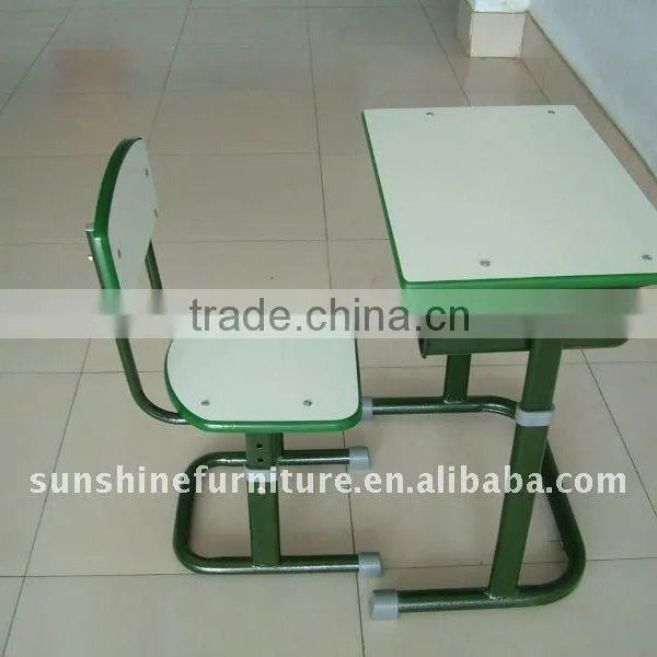 Adjustable Single School Desk and Chair