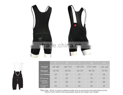 2015 NEW Men's Thickening Cushion Bib Front Cycling Shorts PADDED Tights Pants photo-5
