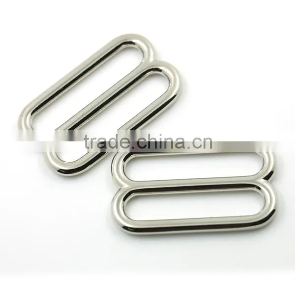 High Quality Nickel Free Zinc Alloy 38mm Belt Slide Buckle Metal Double Buckle/adjustable Buckle for Bags Quality Choice photo-3