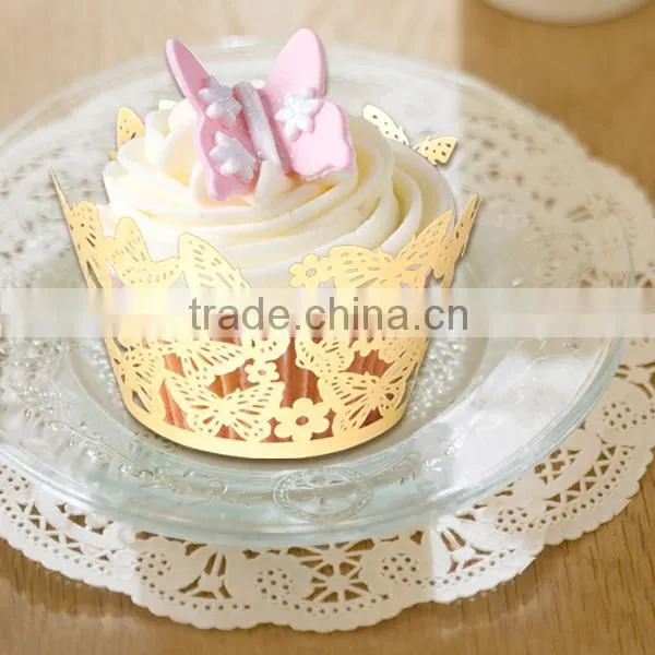 Butterfly Birthday Cake Wrapper Anniversary Cupcake Wrappers / Liners photo-3