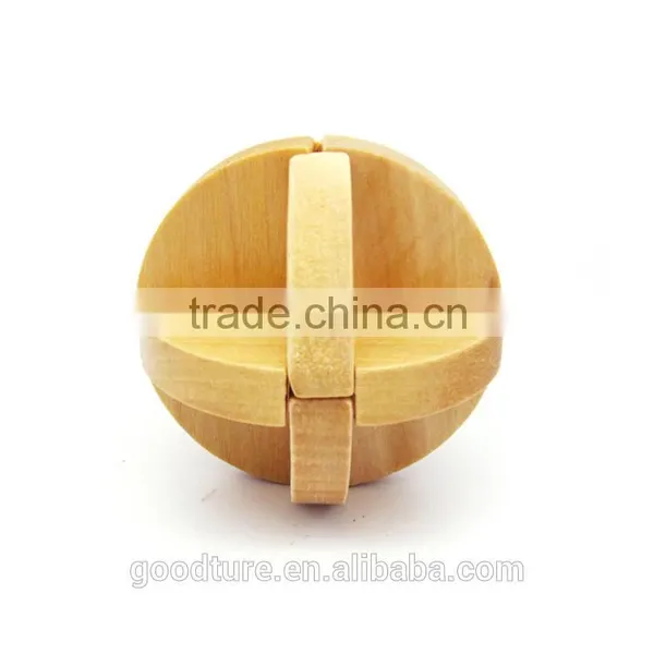2015 Hot Sale Wooden IQ Intelligent Puzzle Magic Puzzle Kongming Lock Brain Teaser Model Number GAD1077 photo-3