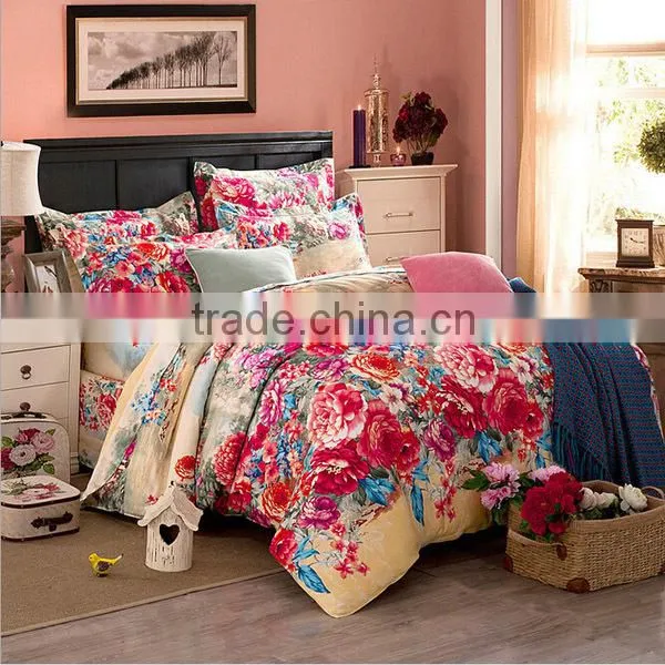2015 Hot Sales High Quality Handmade Chinese 100% Pure Cotton Bedding Set/fitted Sheet photo-3