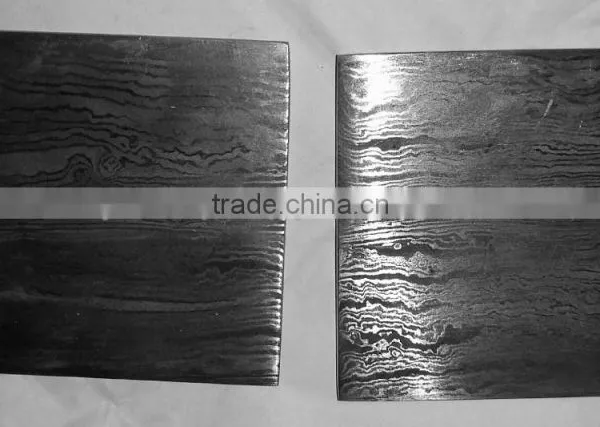 Damascus Steel Strip for Watch Dial