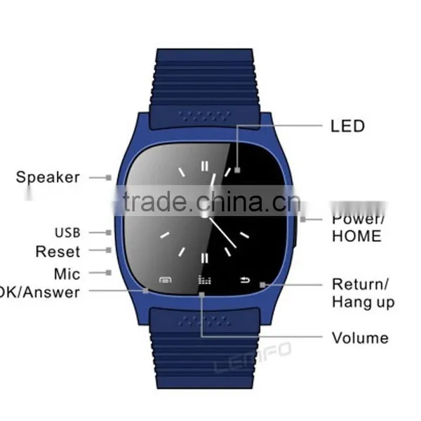 Waterproof Smartwatch M26 Bluetooth Smart Watch With Led Alitmeter Music Player Pedometer For Apple Ios Android Smart Phone photo-6