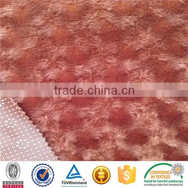 Super Soft Rubber Dot Fabric Rubber Bonded Turkey Dripping Velboa photo-6