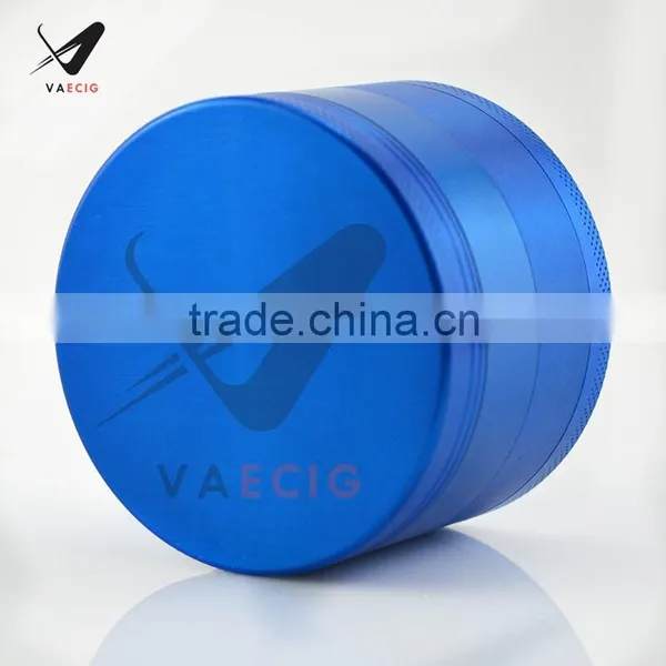 VA High Quality Herb Grinder With Pollen Catcher 4 Piece 2.5" Tobacco Spice Herb Weed Grinder Zinc Alloy Color:Black photo-2