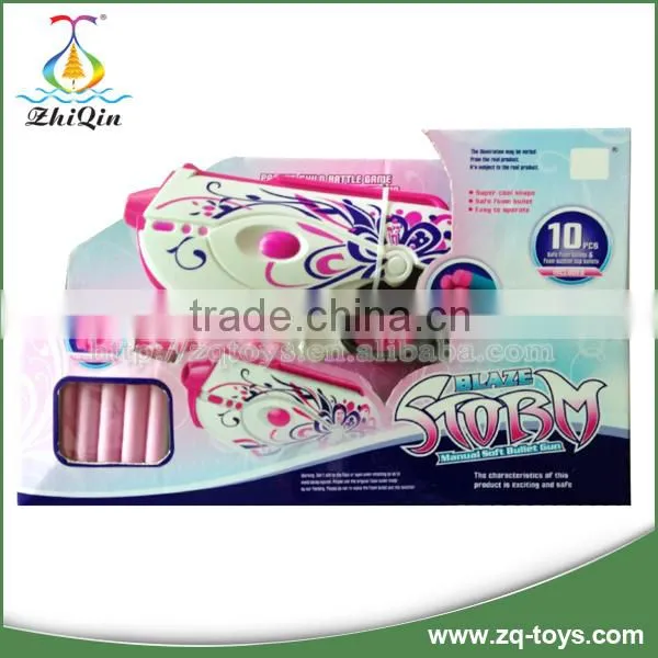 Girls Toy Gun That Shoots Plastic Bullets Plastic Toy Gun Safe Nerf Gun Bullets With High Quality
