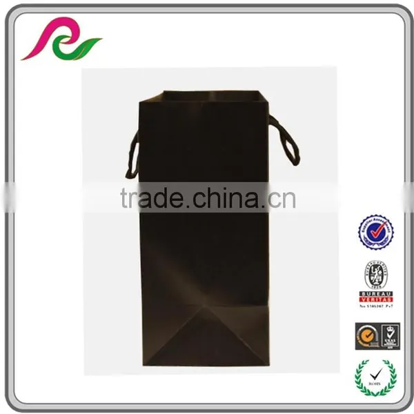 Vintage Inspired Flowers Printed Black Take Out Bags for Shopping photo-4