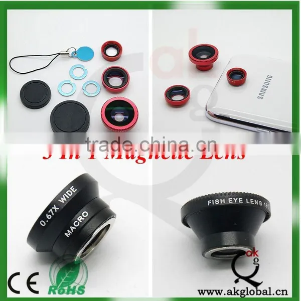 3 in 1 Lens for Iphone Lens Mobile Phone Lens Fisheye+marco+wide General Use photo-6