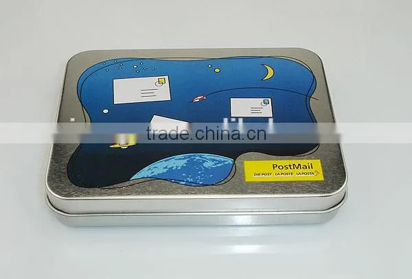 Factory Customized Rectangular Metal Tin Box for Children's Game Card Tin Box photo-4