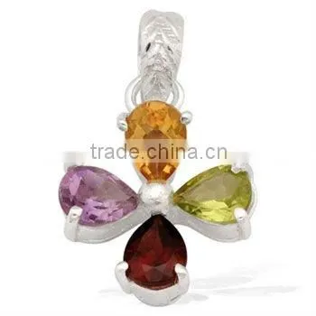 Wholesale 925 Sterling Silver Pendants, Beautiful Multi Gemstone Pendants