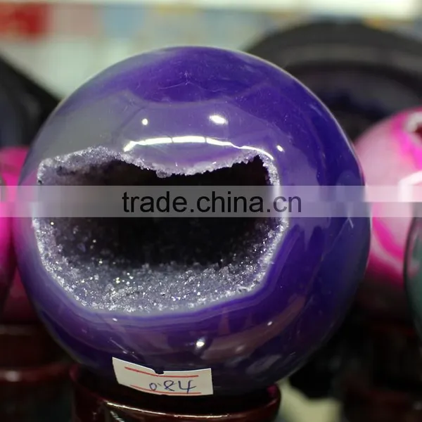 Natural Polished Agate Geode Balls photo-4