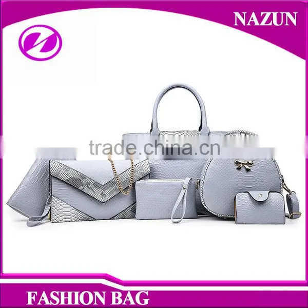 Hot Sell PU Leather Material Patent Leather Logo Handbag For Weekend photo-2