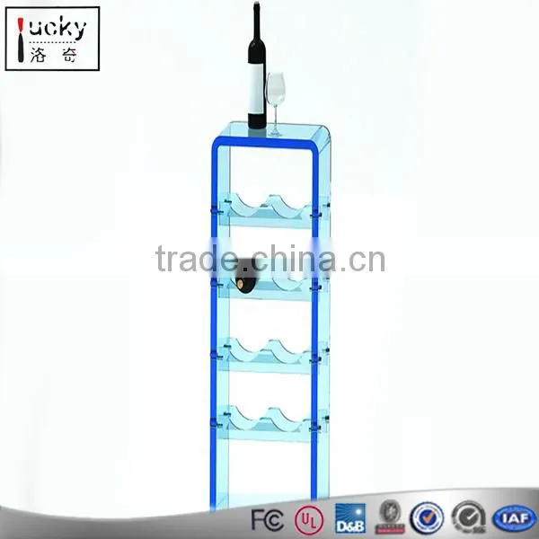 Standing Cabinet Acrylic Bottle Display Shelf