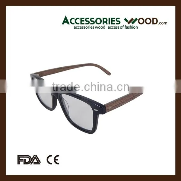 Popular Acetate Frame New Model Wooden Arm Optics Eyewear photo-4