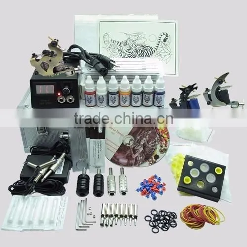Tattoo Supplies Professional Tattoo Ink Kits Two Tattoo Machines photo-2