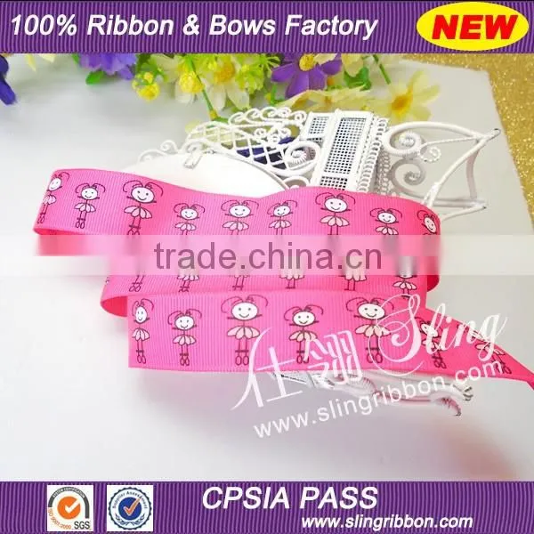2015 Wholesale Dancing Girl Printed Ribbon photo-4