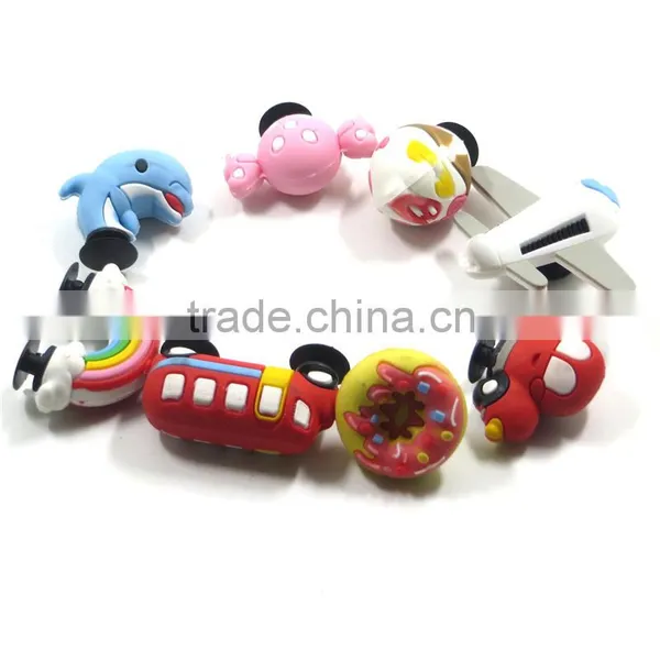 Candy Color Dessert Shaped Custom Shoe Charm Wholesale PVC 3d Shoe Buckles photo-4