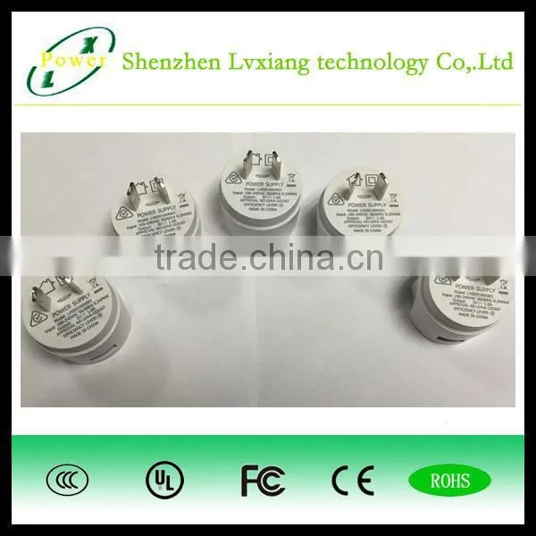 Wall Charger for Mobile Phone 5V 1A dc Output Usb Wall Charger With SAA Certification photo-2