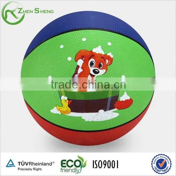 Zhensheng Promotional Rubber Basketballs With Logo Printing photo-2