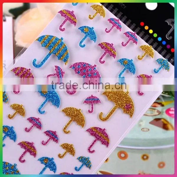 New Arrival Hot Sale Window Stickers Home Decor 3D Cartoon Umbrella Wall Sticker photo-3