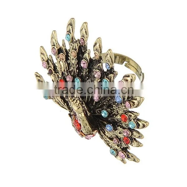 Fashion Premier Jewelry Colorful Peacock Rings photo-3
