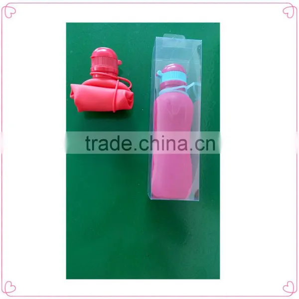 Wide Mouth Water Plastic Bottle,folding Water Bottle,wholesale Portable Drinking Botter photo-3