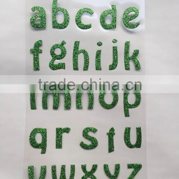 Glitter Stickers Letter for Kids Play photo-4