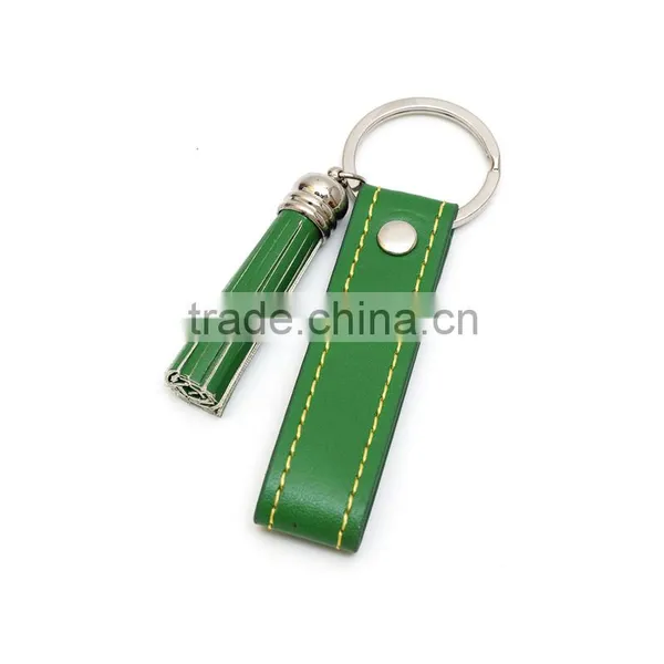 Famous Car Brand Metal and Leather Promotion Keyring photo-3