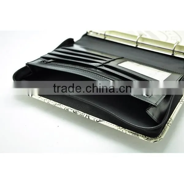 A4 Zipper Organizer With Silk Screening Logo and 3 Ring Binder photo-2