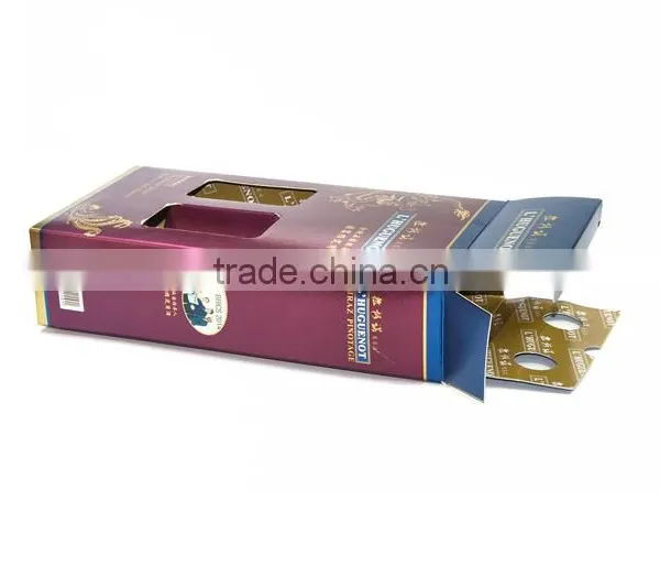 Red Wine Gift Packing Box for 2 Wine Bottle photo-4
