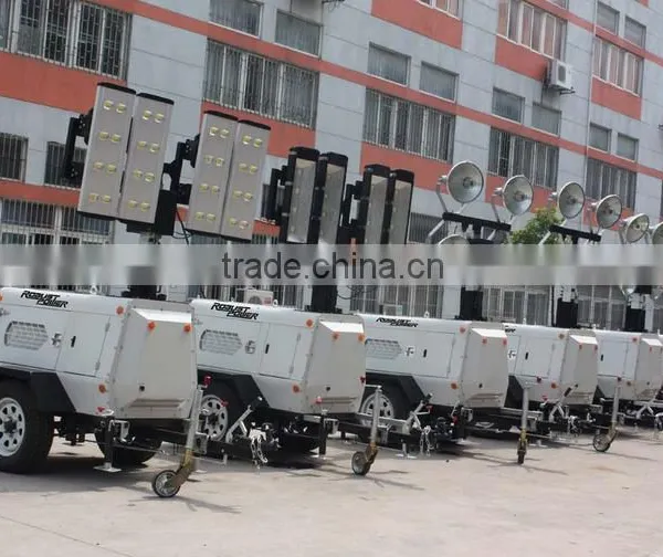 8~9m Diesel Mobile LED Construction Lighting Tower photo-3