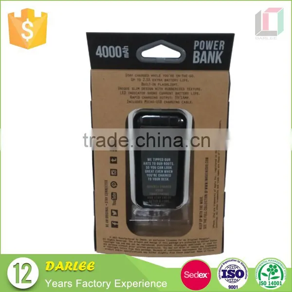 Top Quality Custom Logo Recyclable Kraft Paper Portable Power Paper Packing Boxes photo-2